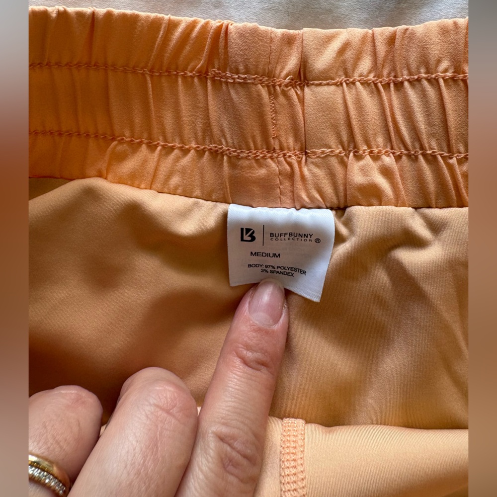 Buffbunny Lifesaver Peach Athletic Shorts View 2